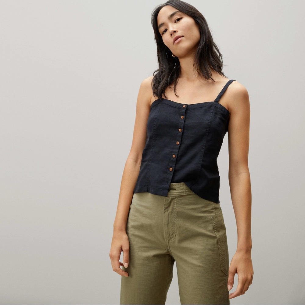 Everlane Linen Picnic Top